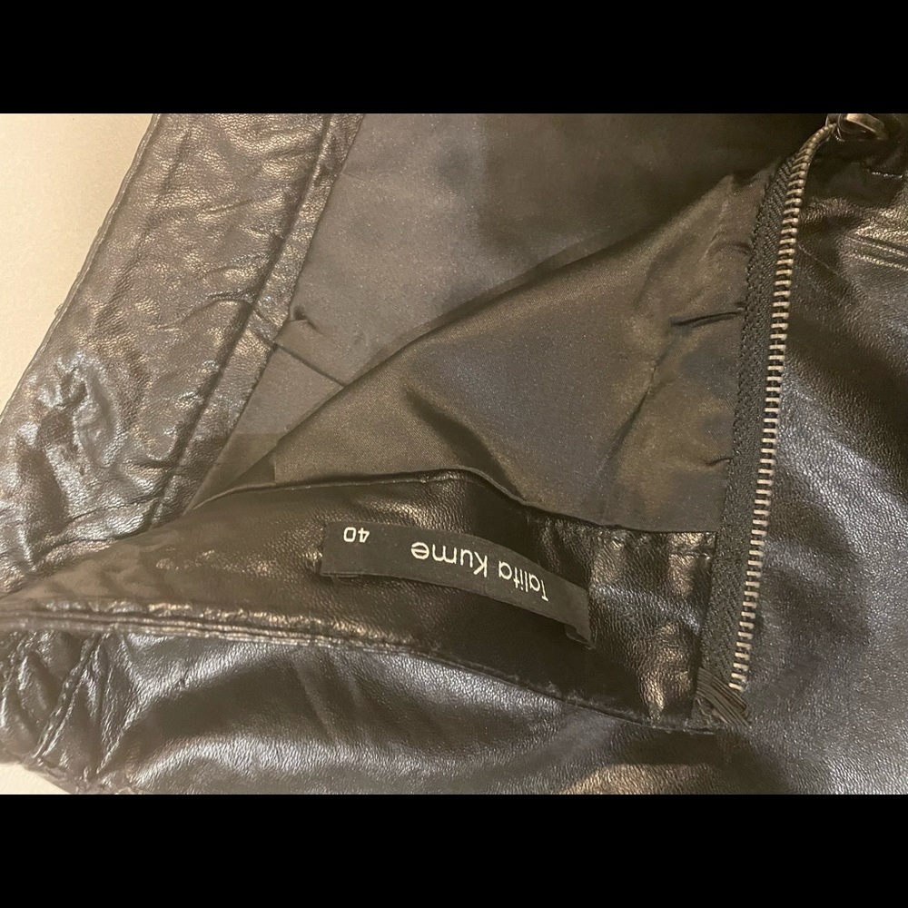 Talita Kume Viscose black mini skirt size 40 - Picture 3 of 4